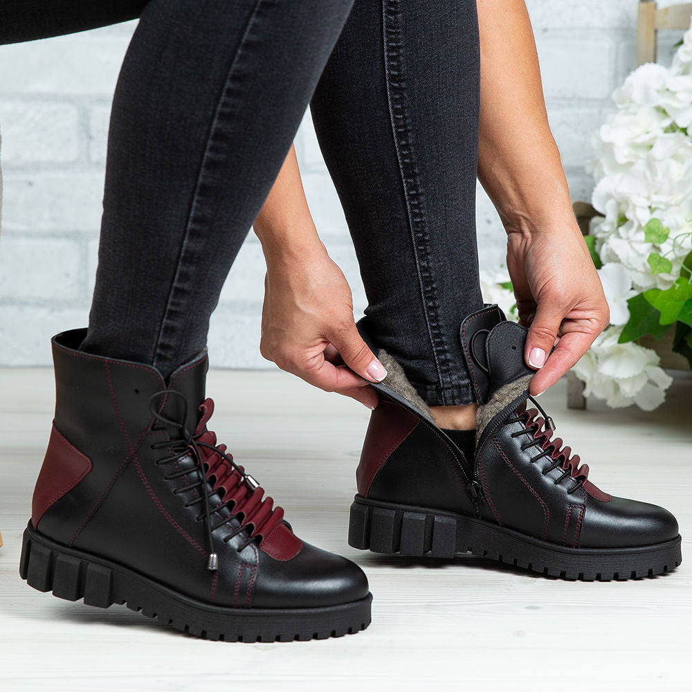 Ghete Dama Piele Naturala 707 Negru