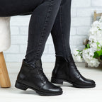 Ghete Dama Piele Naturala 750 Negru