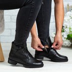 Ghete Dama Piele Naturala 750 Negru
