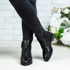 Ghete Dama Piele Naturala 750 Negru