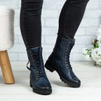 Ghete Dama Piele Naturala 790 Blue