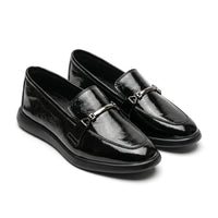 Mocasini damă negri din PIELE NATURALA LACUITA. COD 1423