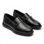 Mocasini damă culoare negru din Piele naturala . COD 1423