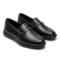 Mocasini damă culoare negru din Piele naturala . COD 1423