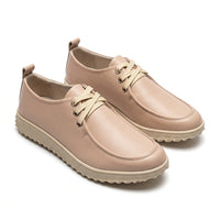 Mocasini damă culoare ROZ PUDRA. din Piele naturala . COD 1422