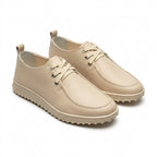 Mocasini damă culoare BEJ DESCHIS. din Piele naturala . COD 1422
