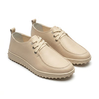 Mocasini damă culoare BEJ DESCHIS. din Piele naturala . COD 1422