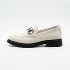 Mocasini damă BEJ DESCHIS  ACCESORIU 130 din piele naturală BOX . COD 149
