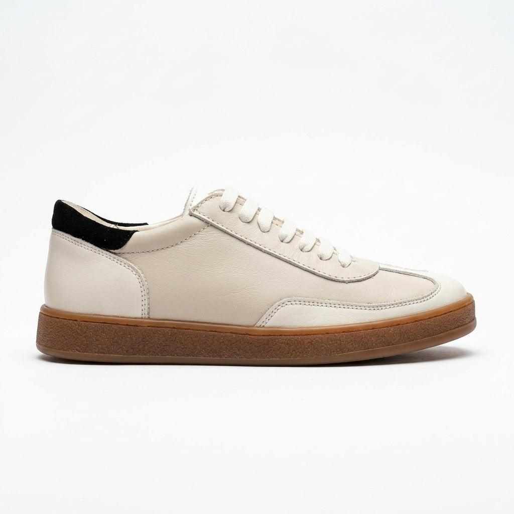 Pantofi COD 128. casual din piele naturala culoare  NATUR