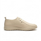 Mocasini damă culoare BEJ DESCHIS. din Piele naturala . COD 1422