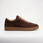 Pantofi casual din piele naturala INTOARSA, culoare CIOCOLATA, cod 128