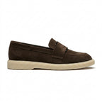 Mocasini damă din piele naturală INTOARSA, culoare MARO CIOCOLATA. COD 1316 TN, talpa CREP