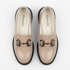 Mocasini damă din piele LACUITA naturală culoare NUD LAC.   COD130