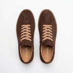 Pantofi casual din piele naturala INTOARSA, culoare CIOCOLATA, cod 128