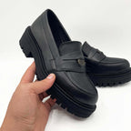 Mocasini damă culoare negru din piele naturală 129