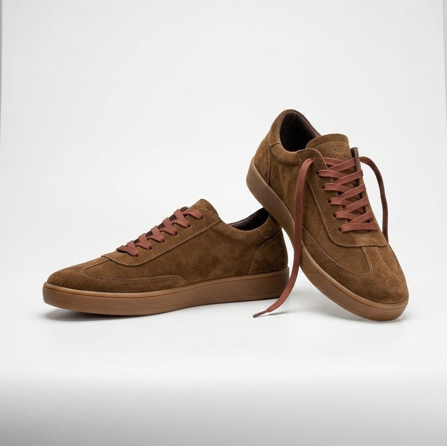 Pantofi 128 casual din piele naturala culoare maro