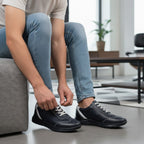 Pantofi sport bărbați piele naturală 430 bleumarin