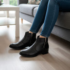 Ghete damă din piele naturală | Culoare neagra