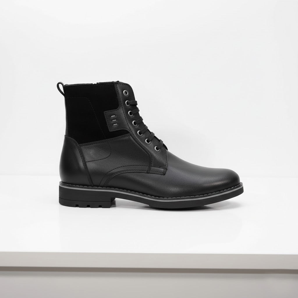 Ghete bărbați piele naturală 843 negru