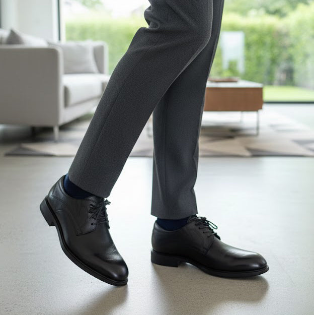 Pantofi eleganți bărbați din piele naturală NEGRU cod