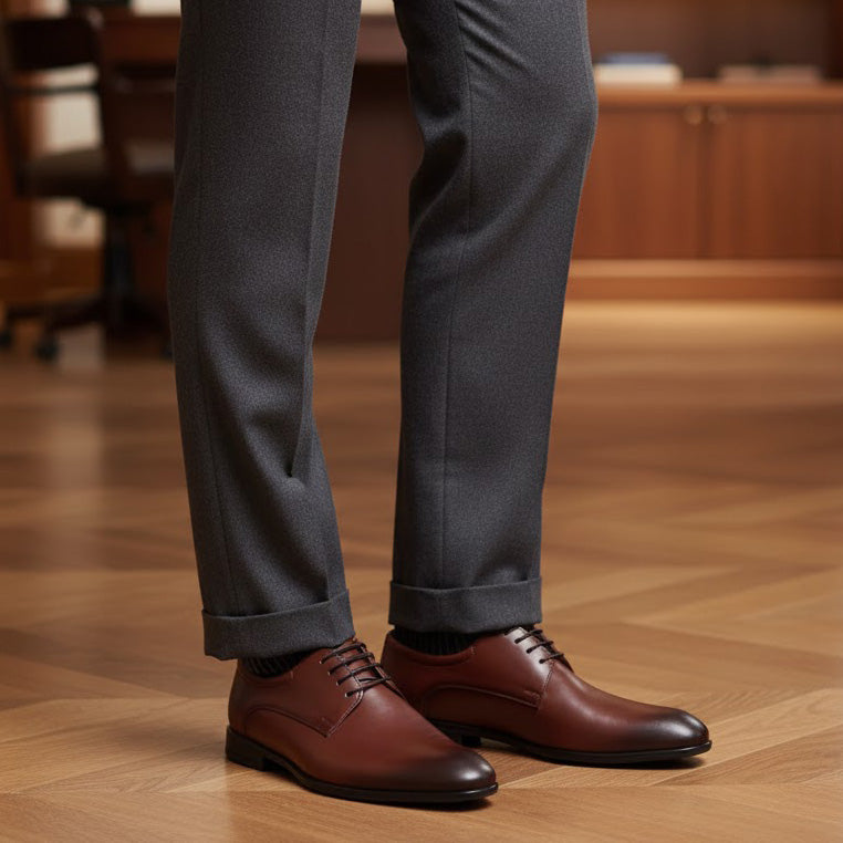 Pantofi eleganți bărbați din piele naturală 390 Maro