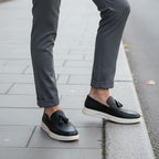 Pantofi eleganți bărbați din piele naturală 977 Negru