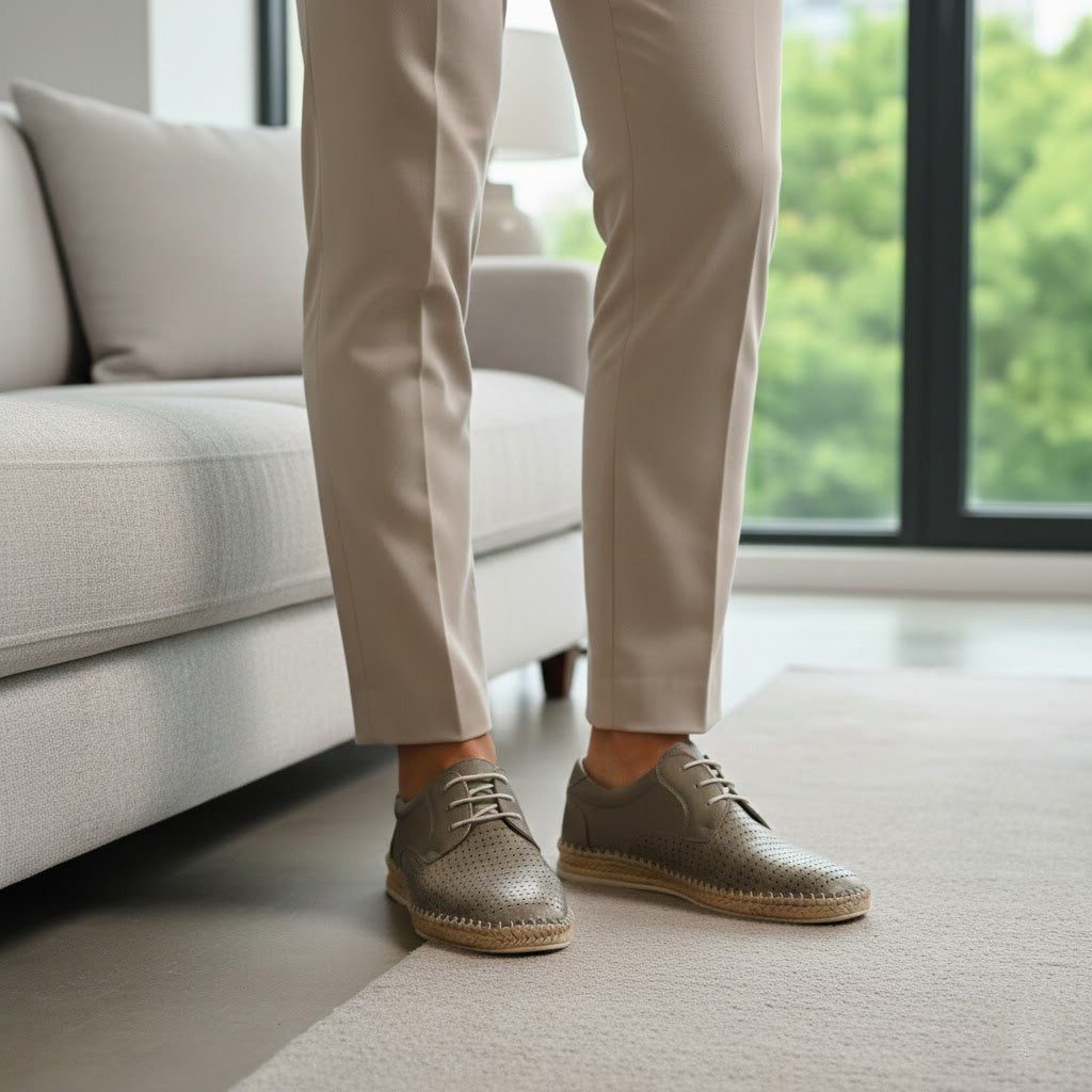 Pantofi casual bărbați piele naturală 663 bej