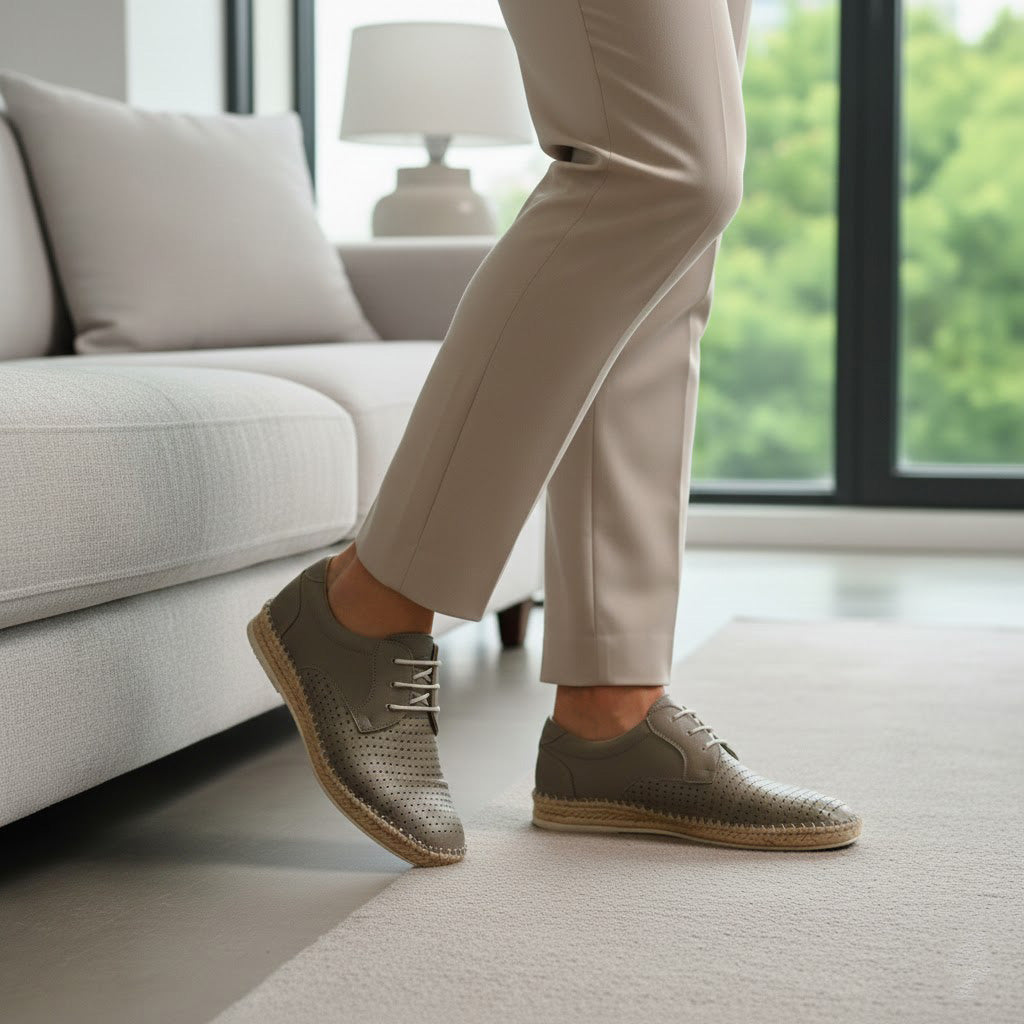 Pantofi casual bărbați piele naturală 663 bej