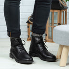 Ghete bărbați piele naturală 850 Negru