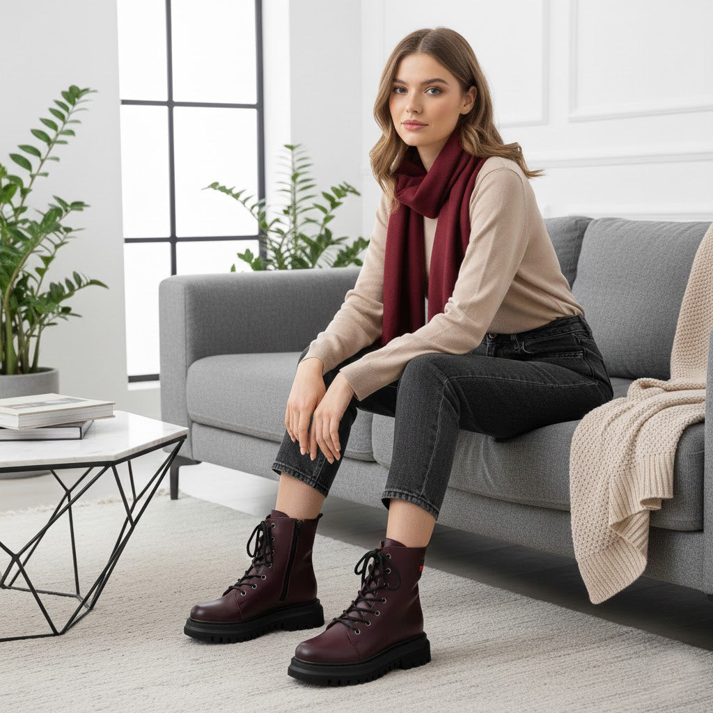 Ghete damă piele naturală 763 VISINIU