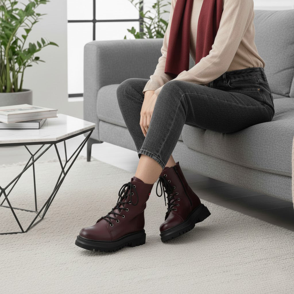 Ghete damă piele naturală 763 VISINIU