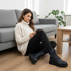 Ghete damă piele naturală 763 bleomarin