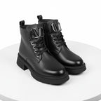 Ghete de damă din piele naturală | 730 Culoare negru