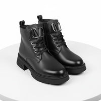 Ghete de damă din piele naturală | 730 Culoare negru