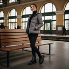 Ghete damă piele naturală  | cod 743 culoare neagra