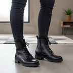 Ghete damă piele naturală | 780 Negru