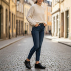 Pantofi damă piele naturală 142 Negru