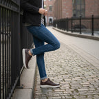 Pantofi sport bărbați piele naturală cod 1403 maro