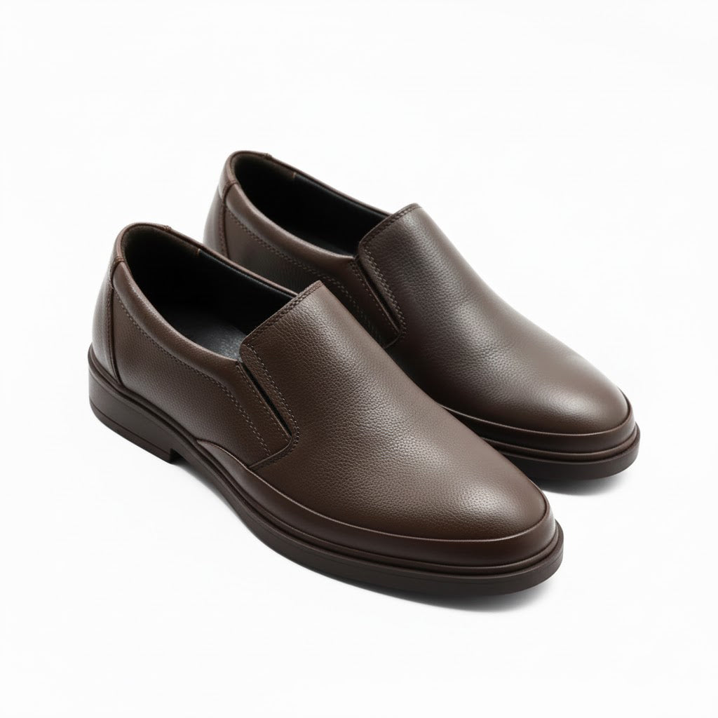 Mocasini bărbați casual cod 3306 din piele naturala culoare maro