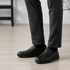 Pantofi 3300 casual din piele naturala culoare neagra