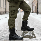 Ghete bărbați piele naturală | TIM 350 negru