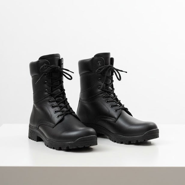 Ghete bărbați piele naturală | TIM 350 negru