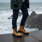 Bocanci, Ghete bărbați piele naturală | 881 galben canadian