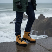 Bocanci, Ghete bărbați piele naturală | 881 galben canadian