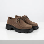 Pantofi damă piele intoarsa naturală 1421 culoare maro