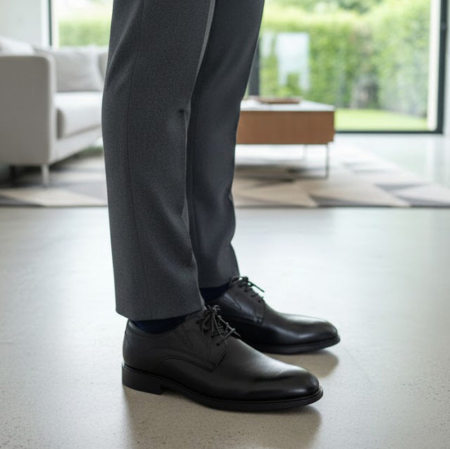 Pantofi eleganți bărbați din piele naturală NEGRU cod