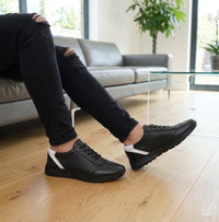 Pantofi sport bărbați piele naturală 430 negru