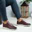Imagine Pantofi sport bărbați piele naturală 447 S Vișiniu TA