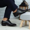 Imagine Pantofi eleganți bărbați din piele naturală O25 Negru