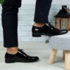 Imagine Pantofi eleganți bărbați din piele naturală O25 Negru Lac